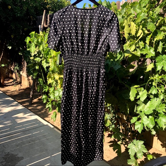 Lapis wide leg polka dot jumpsuit with pockets - Picture 5 of 9